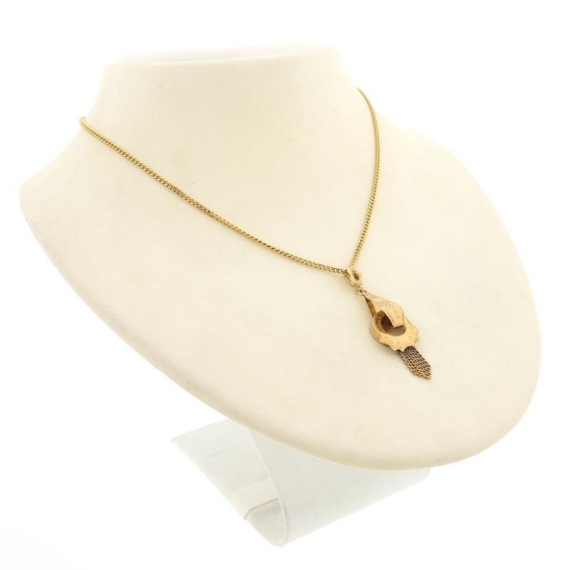 Image 8 of Gold pendant with quartz