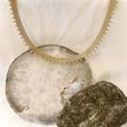 Image 2 of Gold mesh link necklace