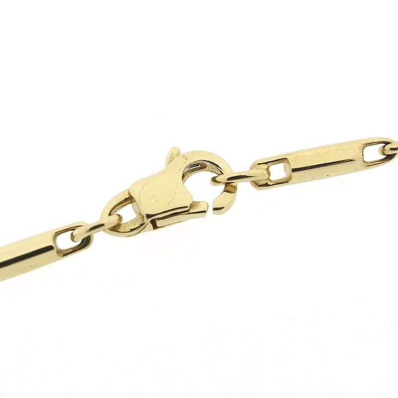 Image 4 of Gold square bar necklace