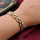 Image 4 of Gold Bismarck link bracelet