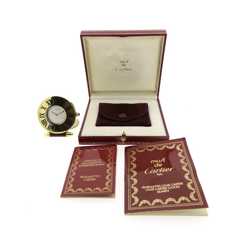 Image 4 of Louis Cartier pendulum clock; Travel clock / Table clock / Desk clock