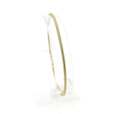 Image 1 of Gold snake link bracelet | 19.5 cm