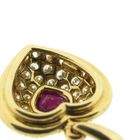 Image 8 of 18-karat gold pendant with ruby and diamond | approx. 0.72 ct.