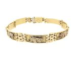 Image 3 of Two-tone gold link bracelet with elephants