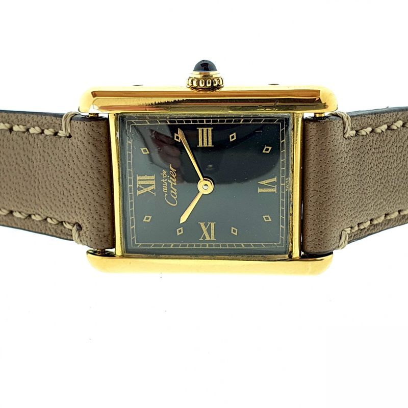 Image 4 of Cartier Tank Vermeil; Women's watch