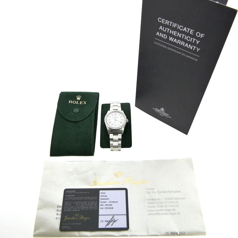 Image 7 of Rolex Airking 34mm 14010M; Automatic watch