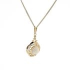 Image 7 of Gold pendant with white opal | Vintage