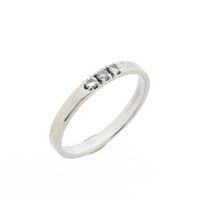 White gold ring with diamonds | 0.075 ct.