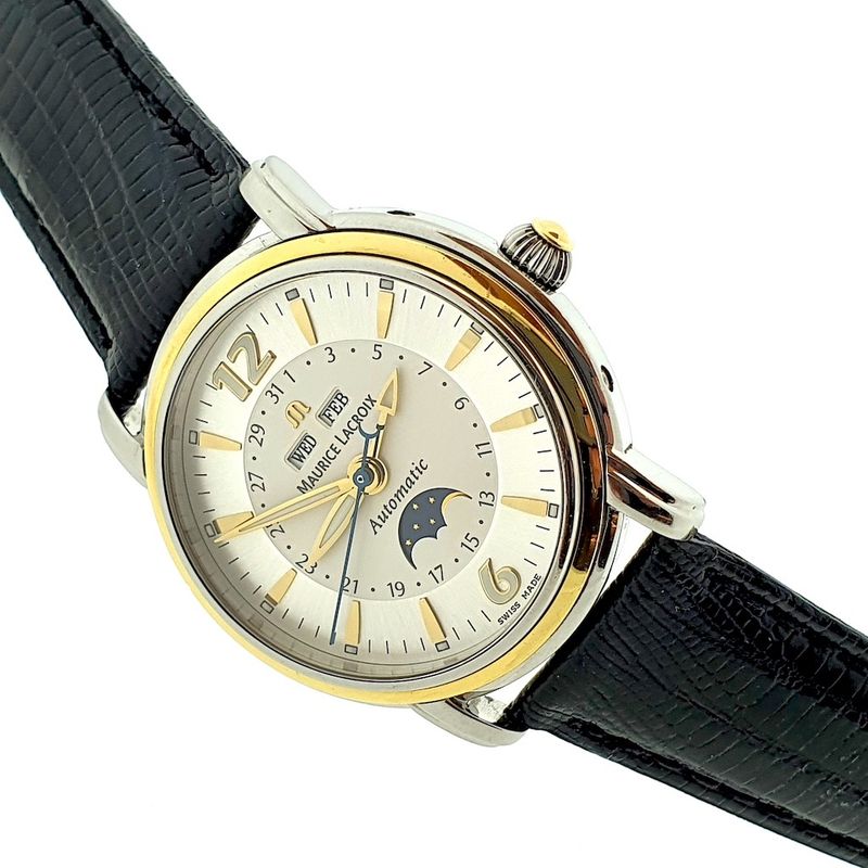 Image 11 of Maurice Lacroix Masterpiece; Automatic watch with moonphase and triple calendar