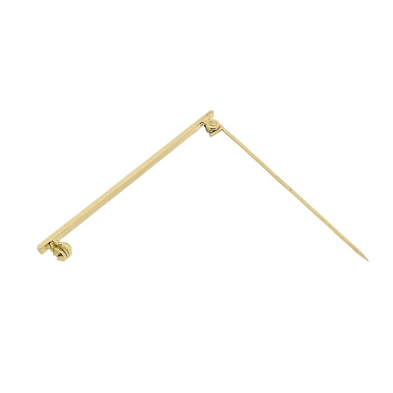 Image 6 of Golden narrow brooch