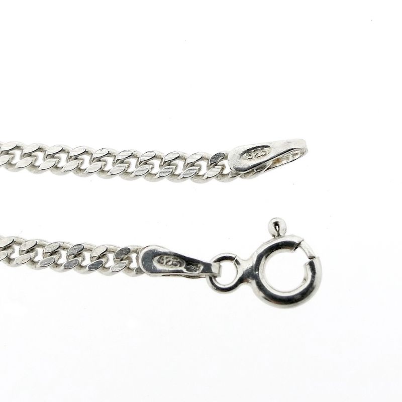 Image 4 of Silver basic gourmet link chain | 60 cm