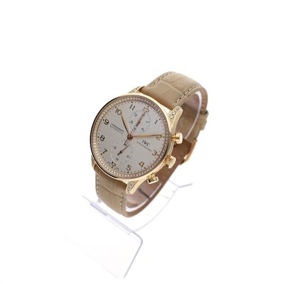 Image 2 of IWC Portuguese Chronograph IW371486; 18k rose gold men's watch