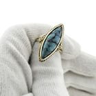 Image 5 of Vintage gold ring with turquoise