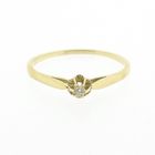 Image 7 of Gold solitaire ring with diamond | 0.015 ct.