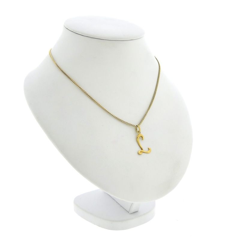 Image 4 of 18 carat gold pendant of the letter L
