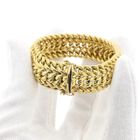 Image 9 of Gold wide fantasy link bracelet