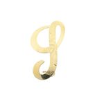 Image 1 of Gold letter brooch; letter I