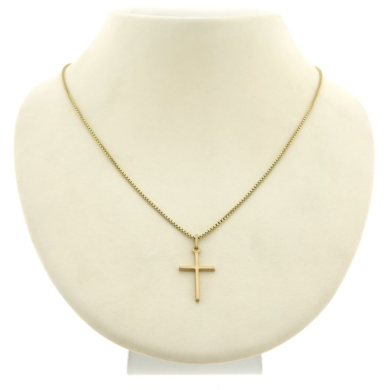 Image 9 of 8 kt. Pendant with a subtle cross