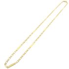 Image 7 of Gold closed figaro link chain | 46 cm