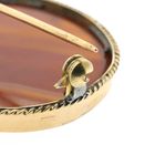 Image 5 of Antique gold brooch with carnelian bandagate