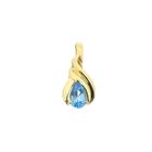Image 1 of Gold pendant with Aquamarine