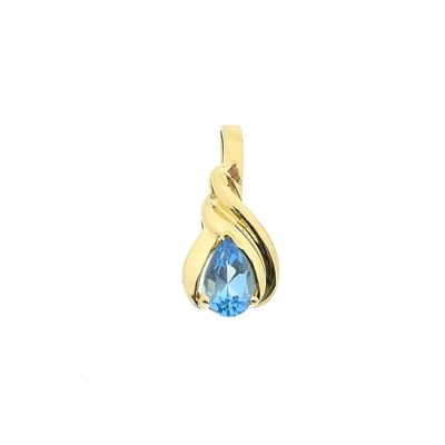 Image 1 of Gold pendant with Aquamarine