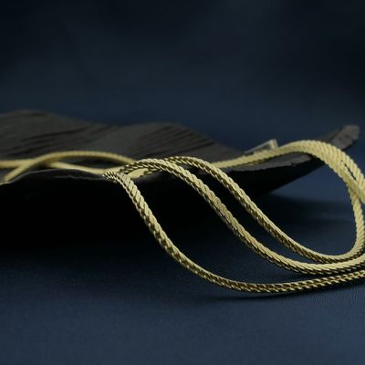 Gold herringbone link necklace Image 2 of Gold herringbone link necklace