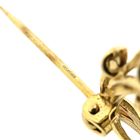 Image 4 of floral brooch with sapphire