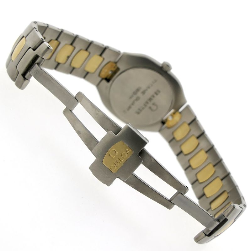 Image 12 of Omega Polaris 'Titane'; 18k. goud/stalen heren horloge