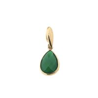 Gold Pendant with Chalcedony