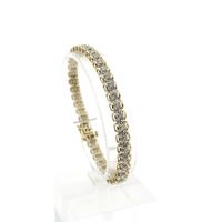 10 crt. Tennis bracelet with diamond; 2.10 ct. | 18.5 cm