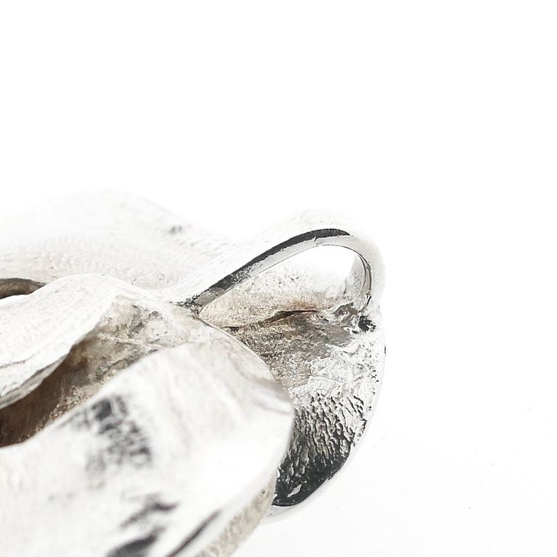 Image 7 of Textured Silver Rose Pendant