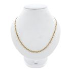 Image 1 of Two-tone gold navy link necklace; Men's | 51.5cm
