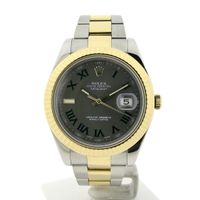 Rolex Datejust II 'Wimbledon' 116333; Gold/steel men's watch