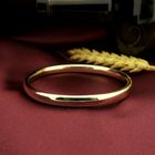 Image 6 of Gold smooth slave bracelet; Size M