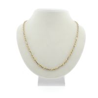 Two-tone gold Figarope link chain; Cento Group