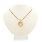 Image 4 of Two-tone gold pendant of a heart
