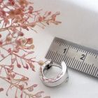 Image 3 of White gold earrings with diamond | Ø 14.0 mm