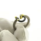 Image 7 of Tricolor ring with diamond; 0.06 ct.