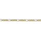 Image 5 of Two-tone gold Figaro link bracelet