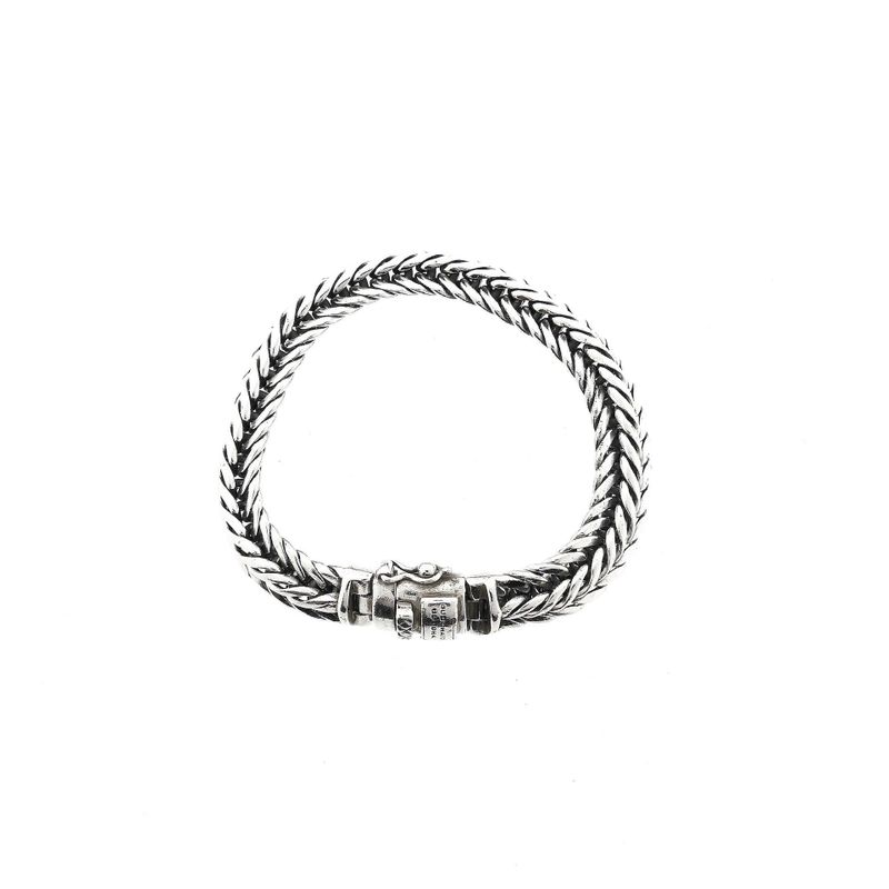 Afbeelding 5 van Zilveren Buddha to Buddha fantasieschakel armband; Barbara | 19,5 cm