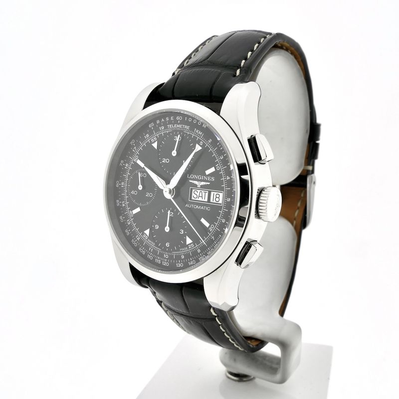 Image 3 of Longines Heritage 1954 Chronograph L2.747.4.52.4; Automatic men's watch