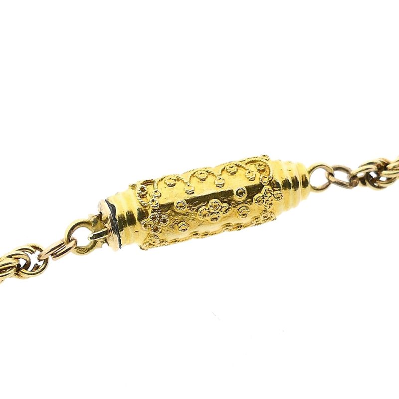 Image 4 of Twisted Gold Chain with Decorative Clasp | 102 cm