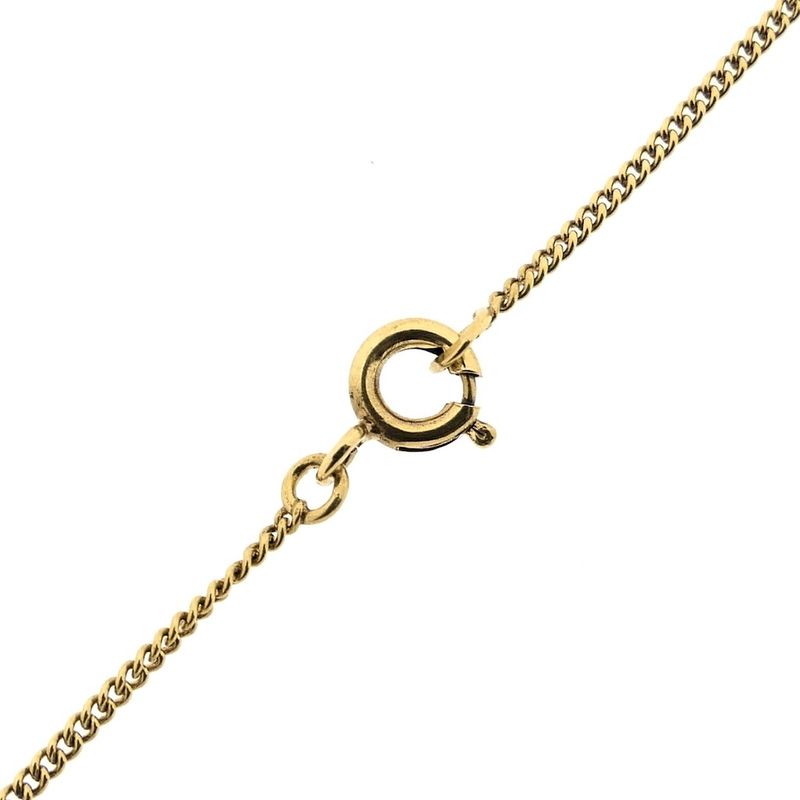 Image 7 of Gold gourmet link chain | 61 cm