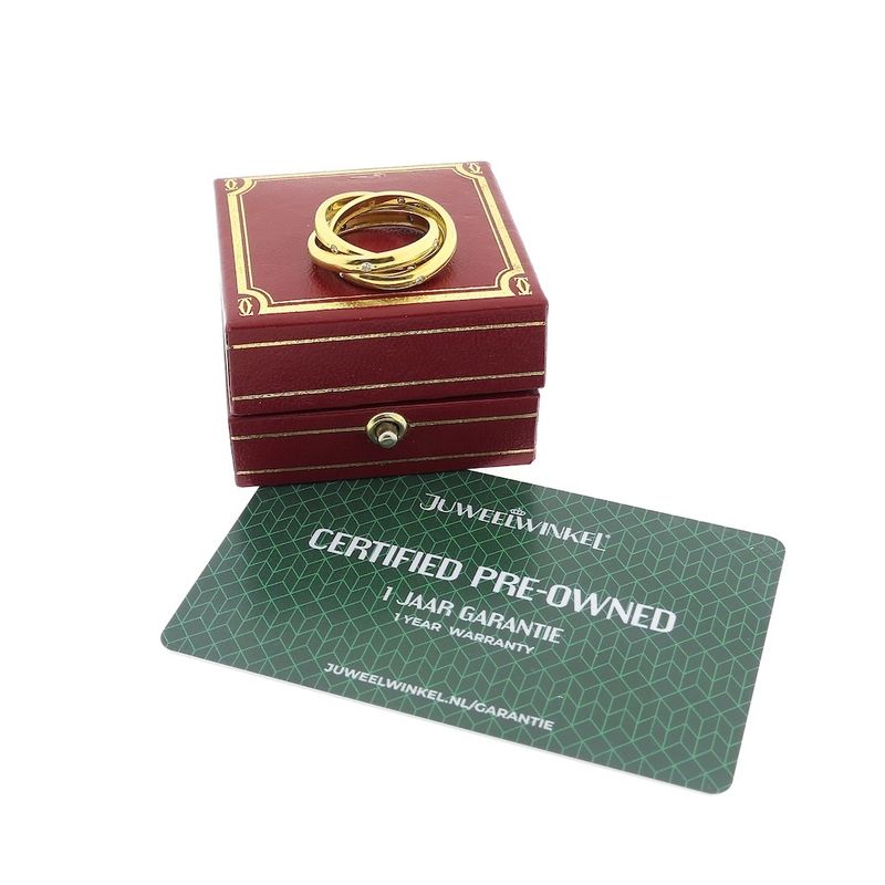 Image 7 of 18-karat gold trinity ring with 0.225 ct. diamond | Cartier