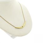 Image 3 of 8K sapphire and diamond necklace; 0.06 ct. | 43 cm