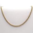 Image 1 of Gold braided chain; Foxtail link | 45 cm