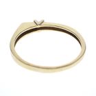 Image 5 of Gold solitaire ring with diamond; 0.03 ct.