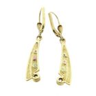 Image 12 of 8K earrings with a mix of gemstones