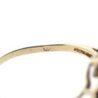 Image 7 of Golden fantasy ring with diamonds | 0.015 ct.